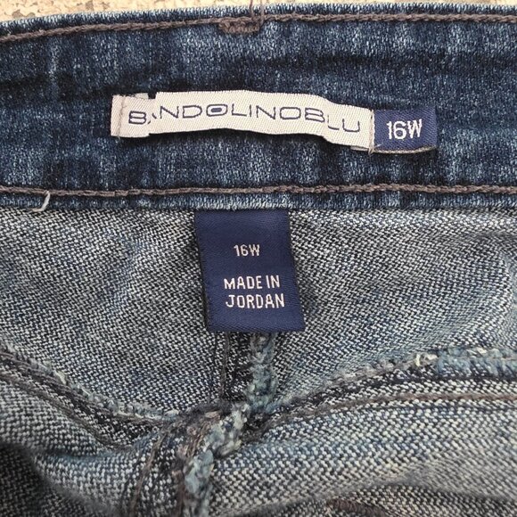 Bandolino Woman's High Rise Blue Jeans 16W - Picture 3 of 7